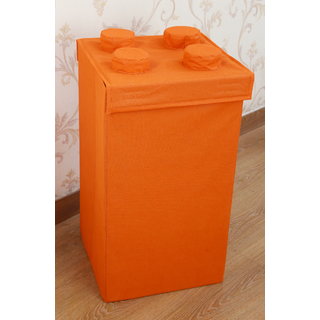 My Gift Booth Non Woven Orange Storage Cum Toy Organiser