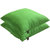 Lushomes Bright and Fluffy Green Cushions (Size 12x12, 2 pcs.)