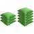 Lushomes Bright and Fluffy Green Cushions (Size 16x16, 8 pcs.)