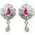Waama Jewels Multi Cubic Zirconia Dangle  Drop Earring for girl Party Wear Earring festival jewellery