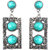 Waama Jewels Turquoise Dangle  Drop Earring for Girl Party Wear Earring hippie earrings