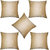 Lushomes Cream Dupion Silk Cushion Covers (Pack of 5)