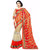 Neeta Orange Embroidered Net fashion saree with blouse piece