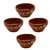 Desi Karigar Wooden Handmade Serving Bowl, Set of 4 Size 3.8 Inch
