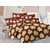 Valtellina Brown  Floral Design Skin Friendly Double Bedsheet with 2 CONTRAST Pillow Cover-Best TC-175