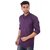 Studio Nexx Mens Purple Cotton Casual Shirt