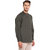 EVEN Khaki Cotton Self Design Short Kurta with Mandarin Collar for Men