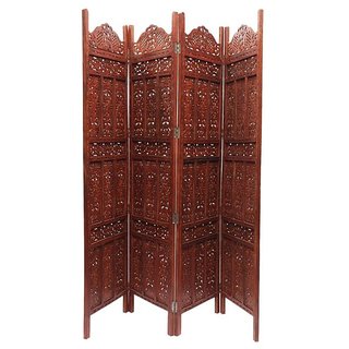 Buy Onlineshoppee Brown Sheesham Wood Partition Screen ...