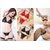 Lingerie Set-Chic Women Lace-1 Bra , 1 G-string, 1 Stocking (3 Piece set) - Bikini set (1 Qty )