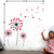 Wall Dreams Popsicle Heart Shaped Flower Bunches For Kids Room Vector Art Wall Stickers (50cmX70cm)