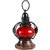 Desi Karigar Fancy T-Lite Red Wooden, Iron, Glass Lantern