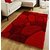 SIYA RAM Polyster Carpets-Red-55x139 cm