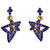 Soni Art Jewellery Star dimond fashion pendant set (0022)