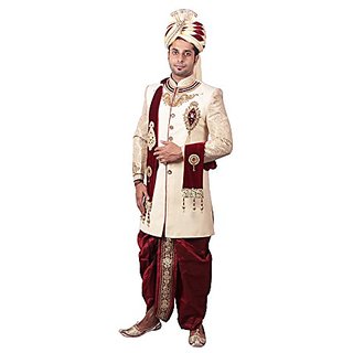 Buy Designer Dulha Indo sherwani Online @ ₹11000 from ShopClues