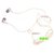 DKM Inc Limited Edition Universal Rose Gold Nylon Perfume Wire In Ear Earphones with Mic for Intex Phones