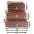Desi Karigar Wooden Handcrafted Decorative Jewellery Storage Box Size(LxBxH-8x5x2.5) Inch Set Of 3