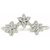 Flower design silver ring 925 sterling cubic zirconia gemstone ring SHRI0634
