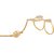 NNITS Gold and White Base Metal Bracelet for Women (ADBR0221190)