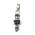 Artistic Sliver Plated Pendant With Iolite Stone