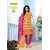 Pure thick mallai Cotton Dress Material, Combination of yellow upper and Pink Bottom