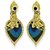Zaveri Pearls Limited Edition Peacock Feather  Lord Krishna Temple Earring - ZPFK5255