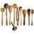 Onlineshoppee Antique Wooden Handmade Cooking Spoon Set