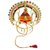 Round Moti Jhula with Laddu Gopal / Ball Krishna / Thakur ji Brass Statue laddoo