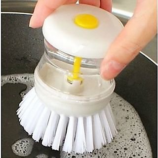 Kudos Set Of 2 Pcs Cleaning Brush With Soap Dispensing For Sink, Dish Washing, Kitchen