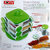 Jony Rotating Spice Rack (masala rack) Green-White Transparent Jony Jar Pop Up Rotating Rack Storage With- 12 Piece set