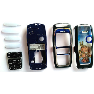 nokia 3220 black blue full housing body panel