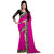 Bhuwal Fashion Pink Chiffon Embroidered Saree With Blouse