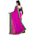 Bhuwal Fashion Pink Chiffon Embroidered Saree With Blouse
