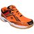 Nopeus Orange Black Badminton Sports Shoes