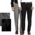 BUKKL Pack of 2- Black and Grey Poly Viscose Unstitched Pant Piece- Fabric