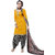 Yuvanika Yellow Cotton Printed Unstitched Dress Material