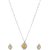 World of Silver Yellow 92.5 Sterling Silver Pendant Set for Women