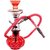Desi Karigar  Red Unique Design 12 inch Glass Hookah With Coal Pack And Flavor
