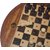 Unique Chess Round Set Board top opened Golden Rose Wood travelling chess with sticky pieces 5