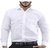 Men Plain Full Saleeve White Formal Shirt