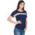Add to style Navy Blue Solid Viscose Top