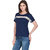 Add to style Navy Blue Solid Viscose Top
