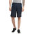 Aurro Sports Navy/Turquoise Streak Shorts