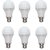 LED Bulb 6 Watt White (Set of 6 pieces)