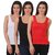 Friskers  Pack of 3 Tank Tops(Black , Red , White)