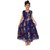 Meia for girls Blue floral print Net frock