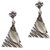 Urthn Alloy Silver Contemporary Danglers Earrings - 1306527