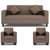Jakarta 5 Seater (3+1+1) Sofa Set in Beige Upholstery with Cushions