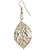 9blings Antique Filgree Work Crystal Gold Plated Zinc Alloy Earring