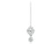 Vidhi Jewels Glistening Rhodium Plated Diamond Necklace Set - VNK123R