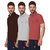 Pack Of 3 Multi Polo Neck Mens T-Shirt by ONN